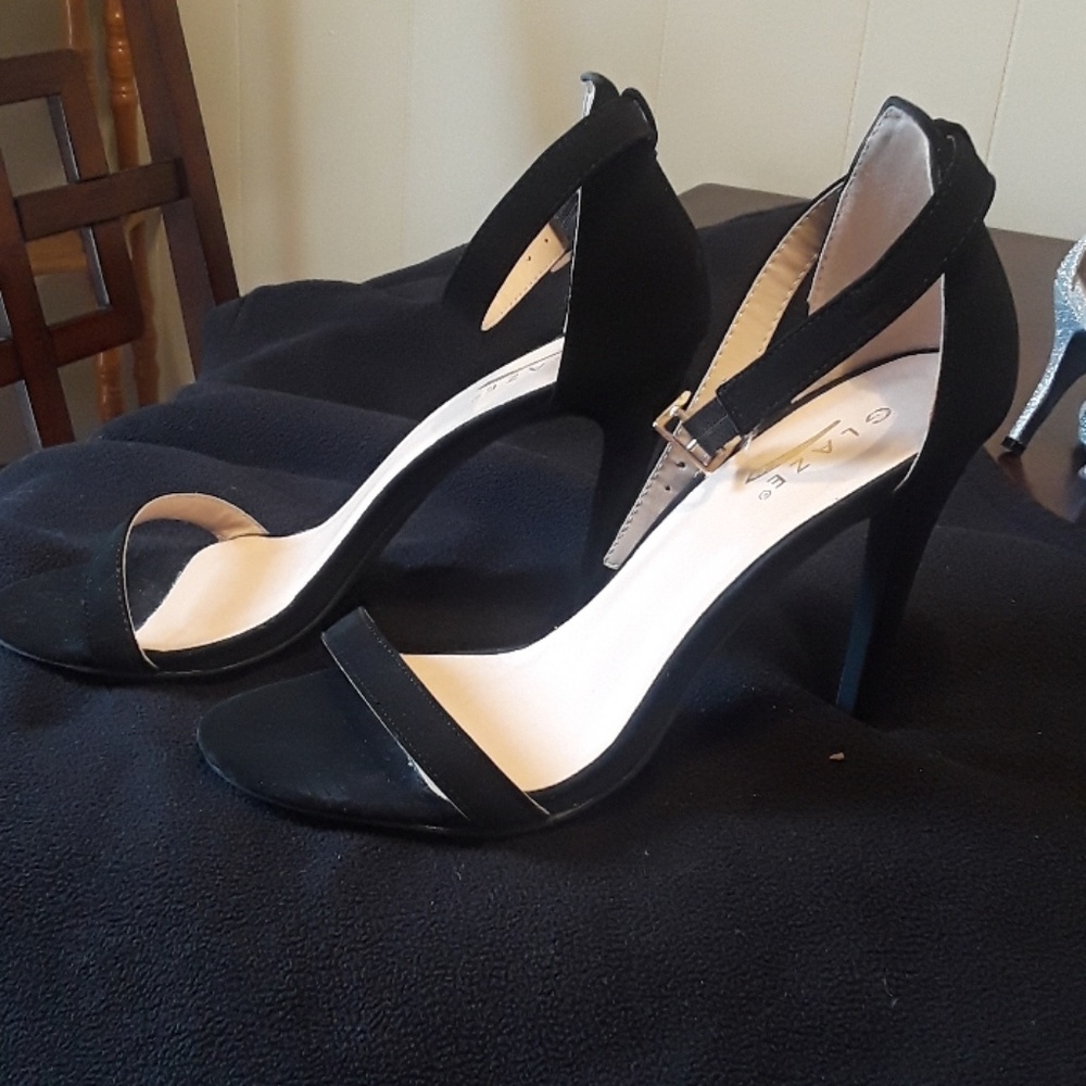 Strappy Black Heels